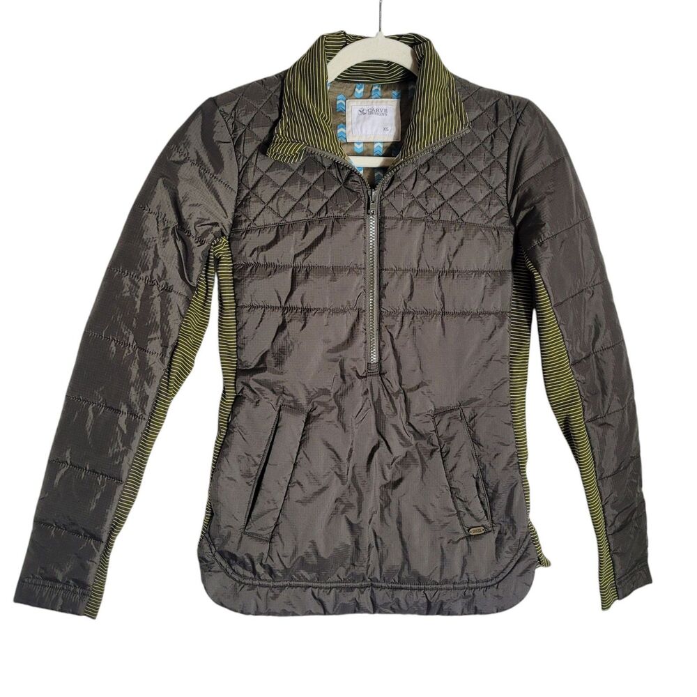Carve Designs Point Reyes Insulated Pullover Jacket Womens Size XS Green Outdoor